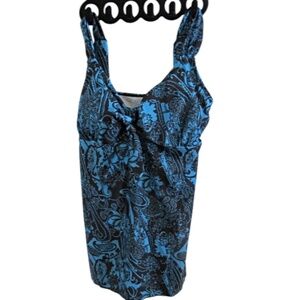 DANIFY Women's  Pin Up Rockabilly High Waisted Retro Tankini Swimsuit Size 14